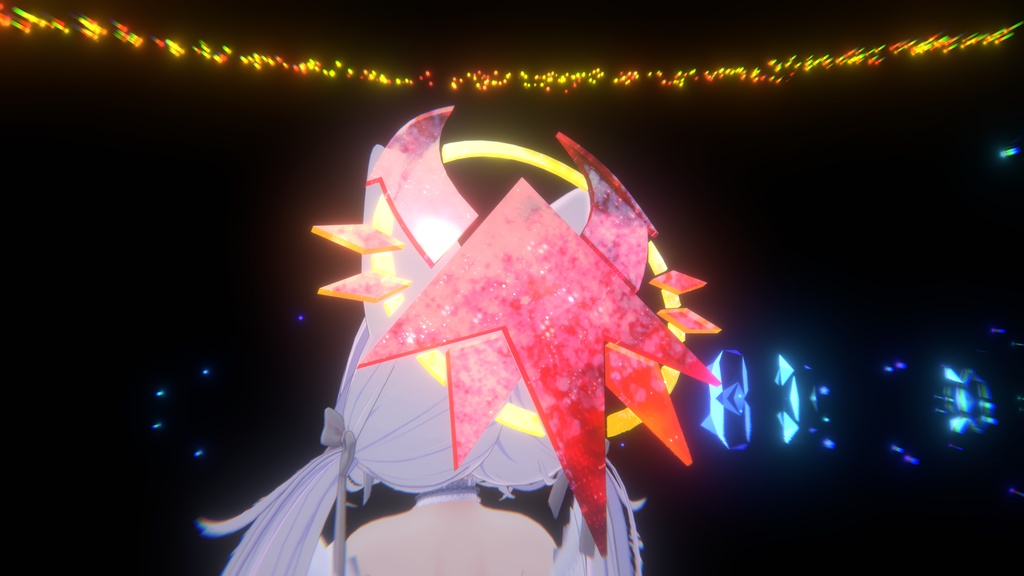 『ヘイローバッジ03』VRChat想定 髪飾り