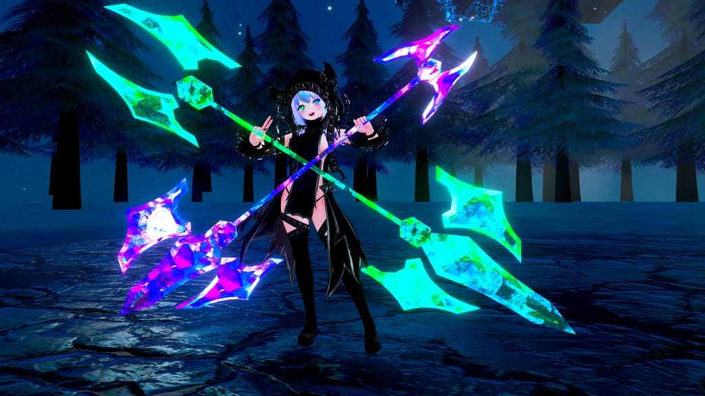 VRC想定武器モデル 『Grimsteel Spear』