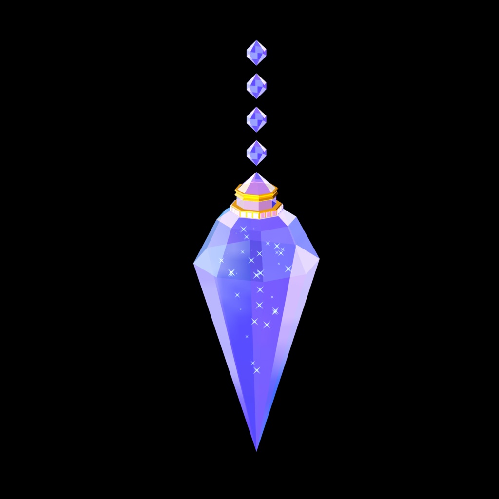 VRC想定モデル『Crystal Earring』