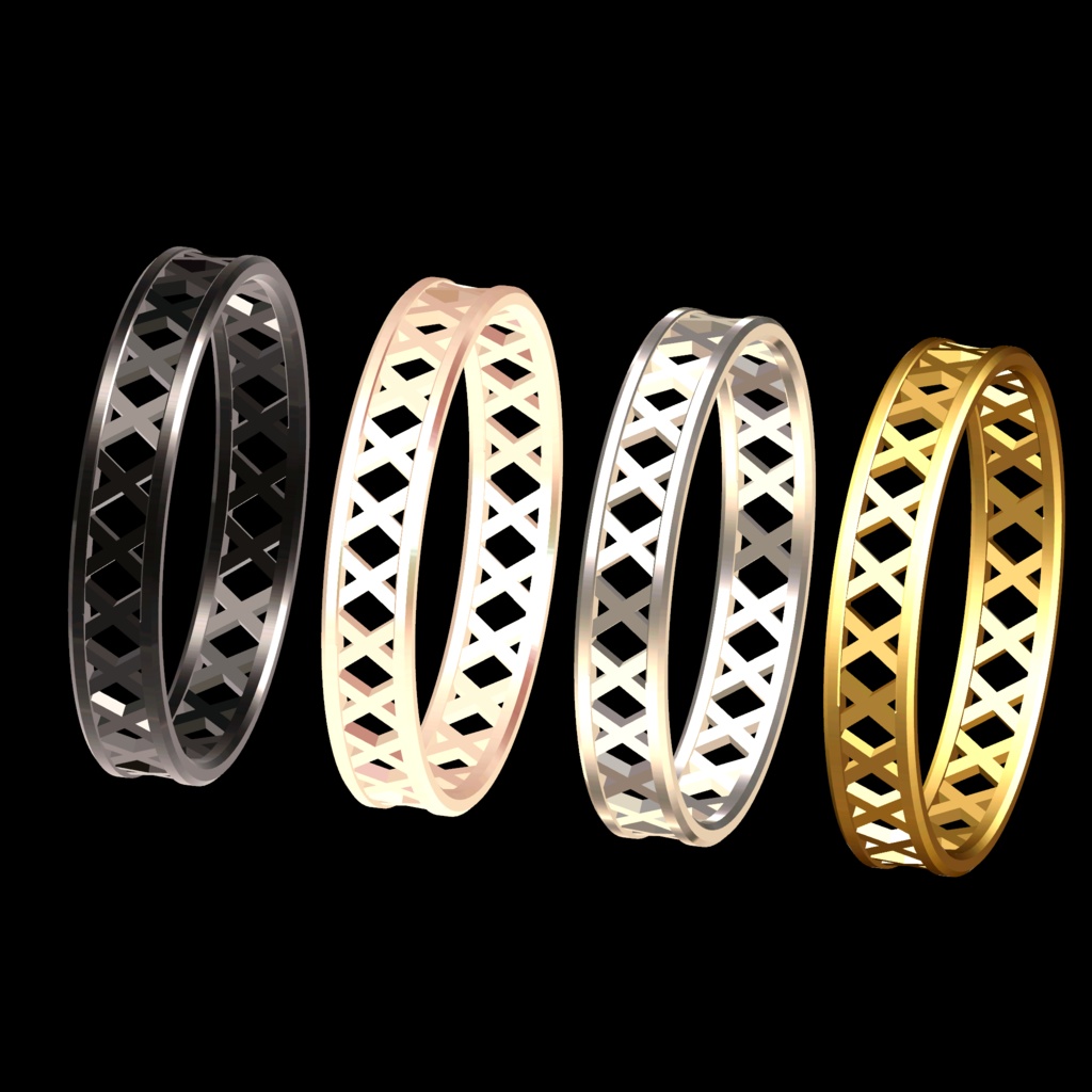 VRC想定モデル『Simple Ring Set03』