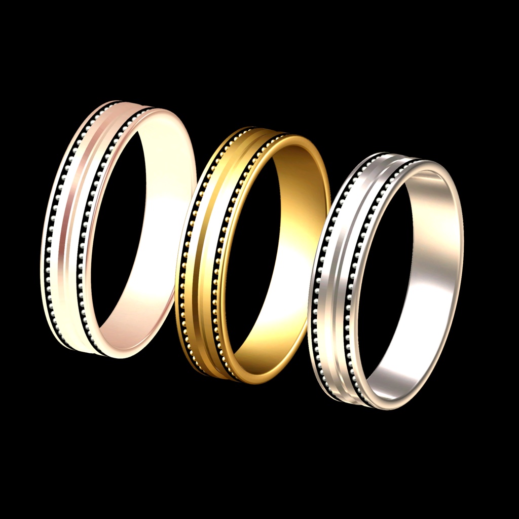 VRC想定モデル『Simple Ring Set03』