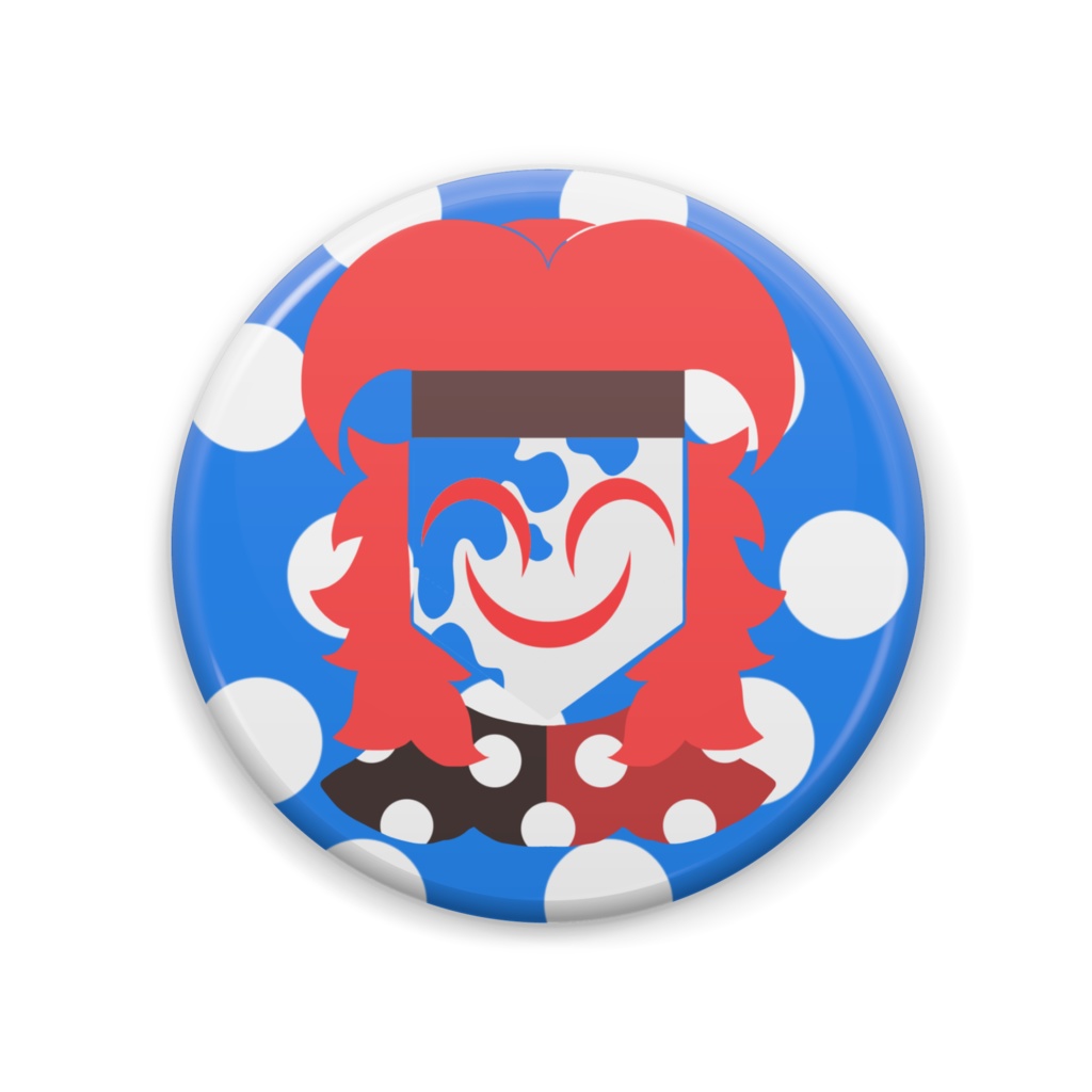 🎭🔴ロゴイラスト缶バッジ