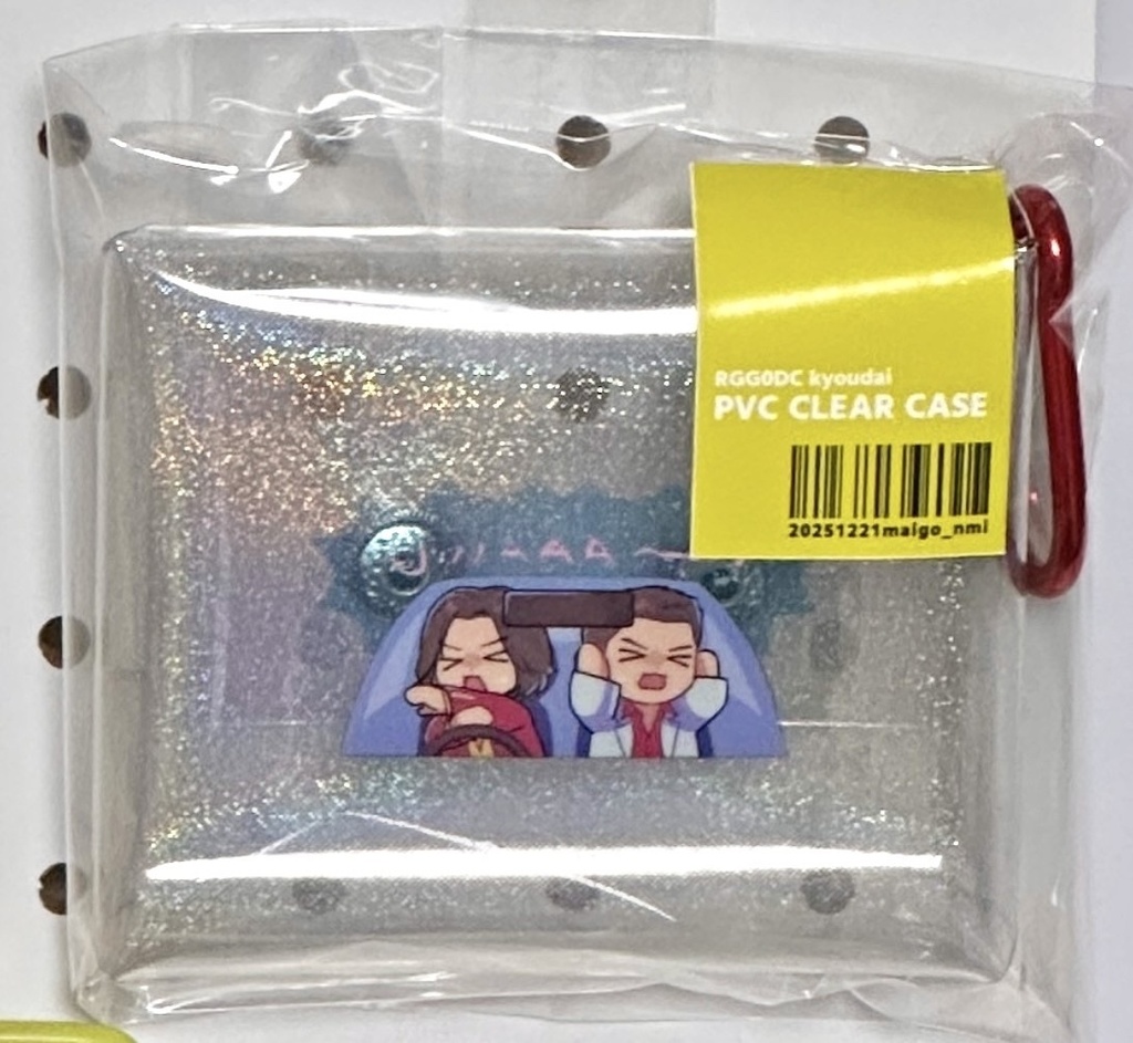 pvcスクエアケース(ケース単品/ケース+ステッカーセット)