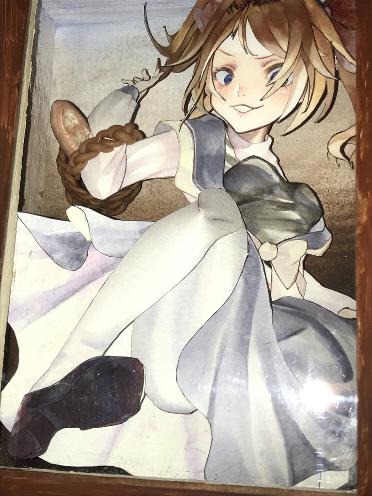 【半立体作品】高慢な少女【シャドーアート】