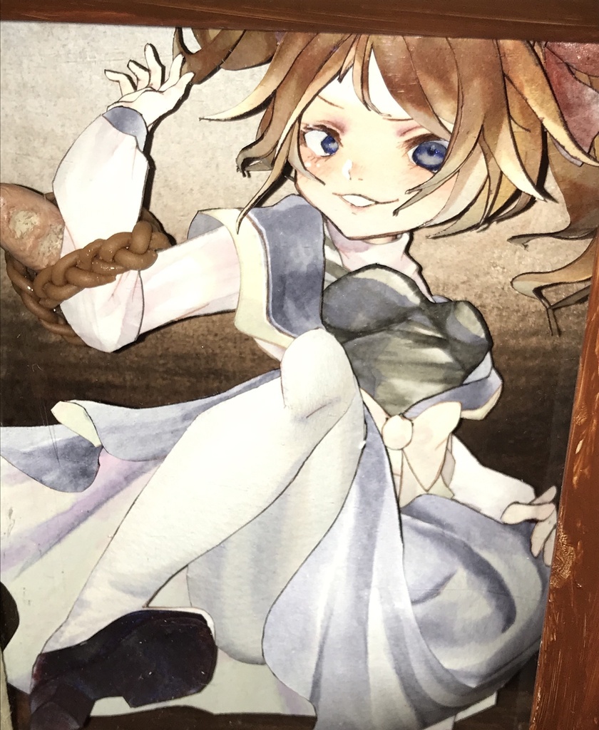 【半立体作品】高慢な少女【シャドーアート】