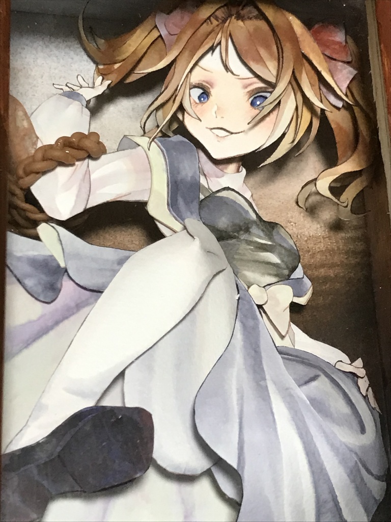 【半立体作品】高慢な少女【シャドーアート】