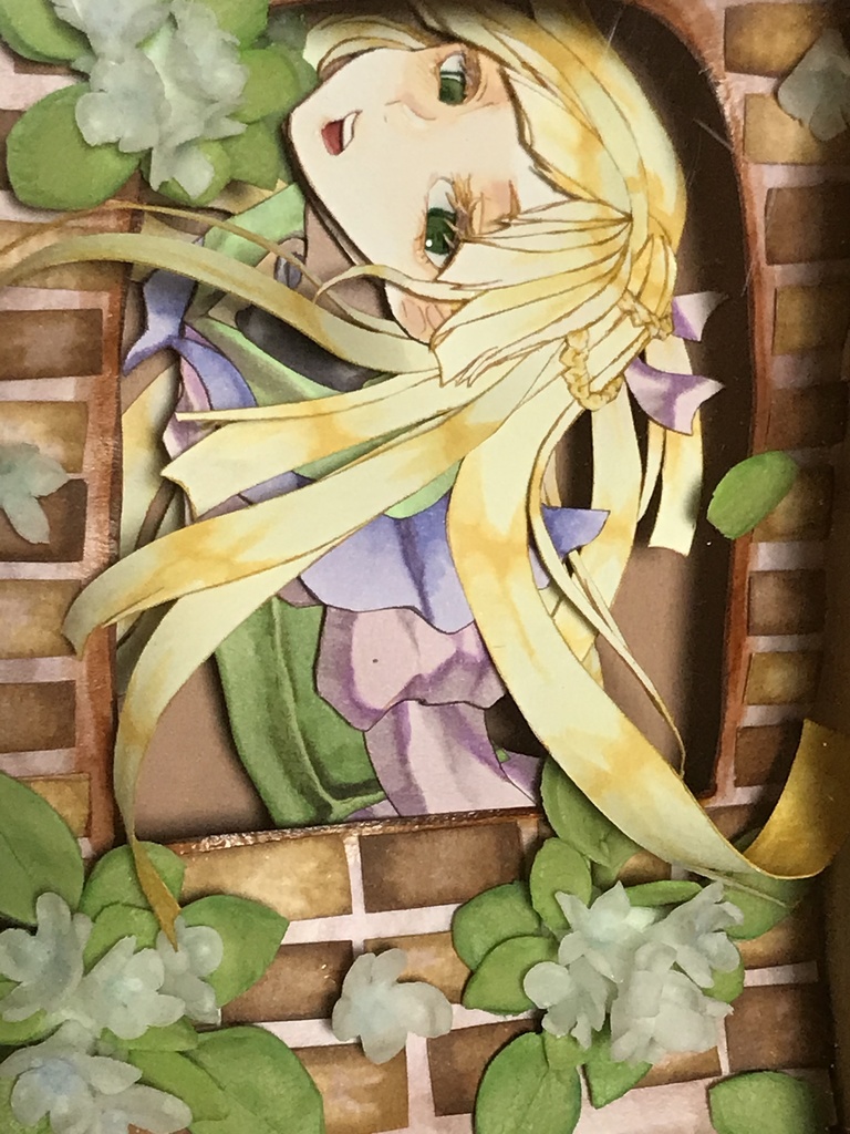 【半立体イラスト】ノヂシャの塔【シャドーアート】