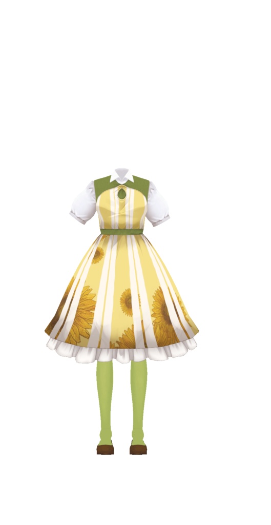 【VROID正式版用】向日葵ワンピース