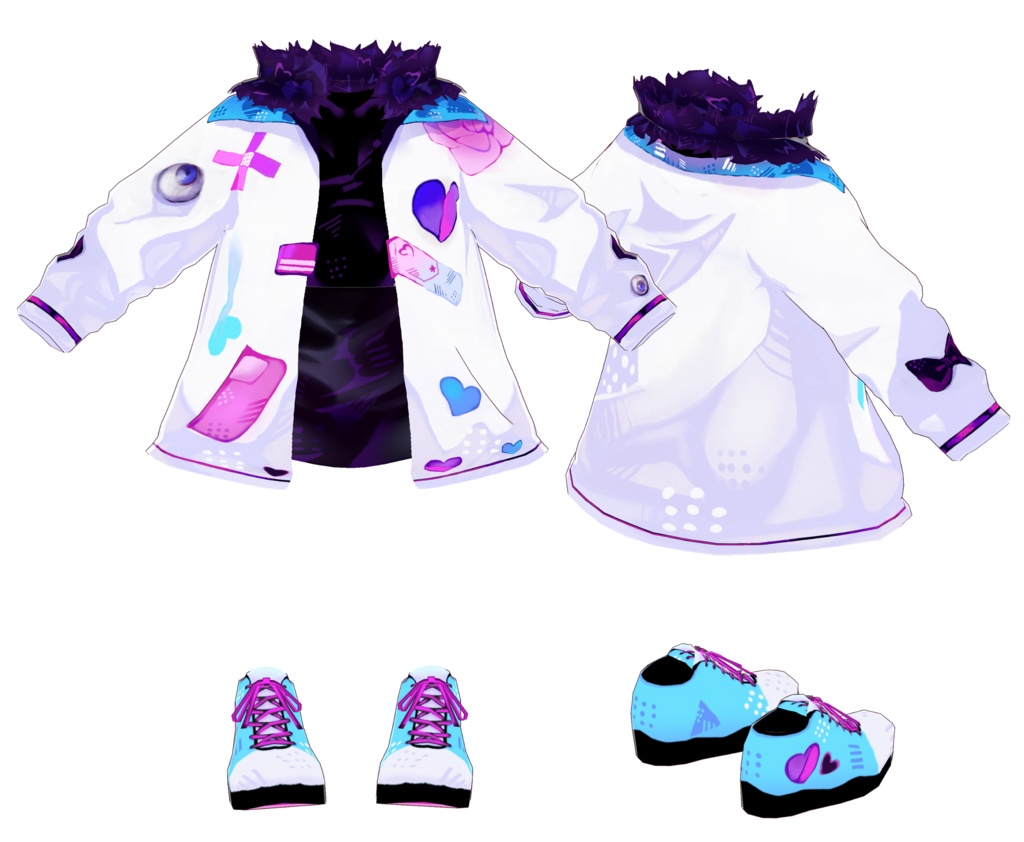 【無料あり】モンスター娘のフィーン【パーフェクトシンク対応済みオリジナル3Dモデル&衣装データ】