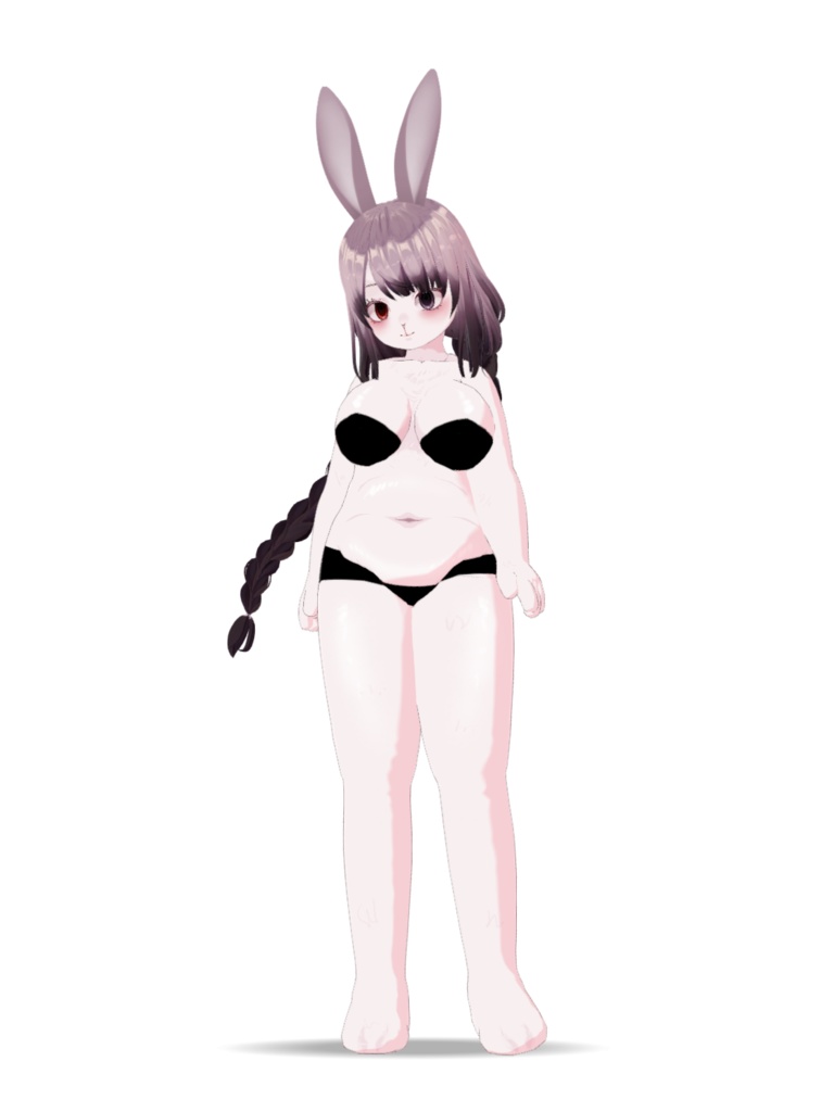 ぽっちゃり兎の兎和/TOWA【オリジナル3Dモデル】