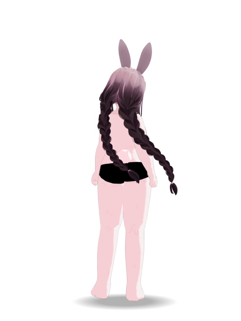 ぽっちゃり兎の兎和/TOWA【オリジナル3Dモデル】