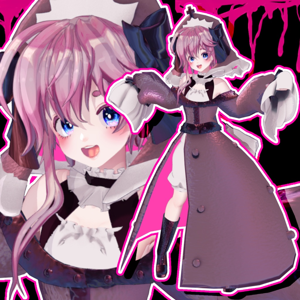 【男の娘】オリジナル3Dモデル【ティージェル・バートリュ】