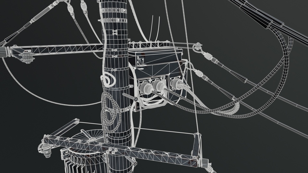 日本の電柱 3Dモデル / フォトリアル / Unreal Engine対応