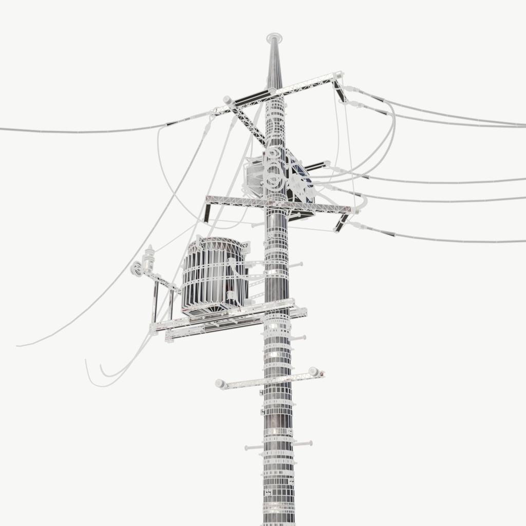 日本の電柱 3Dモデル / フォトリアル / Unreal Engine対応