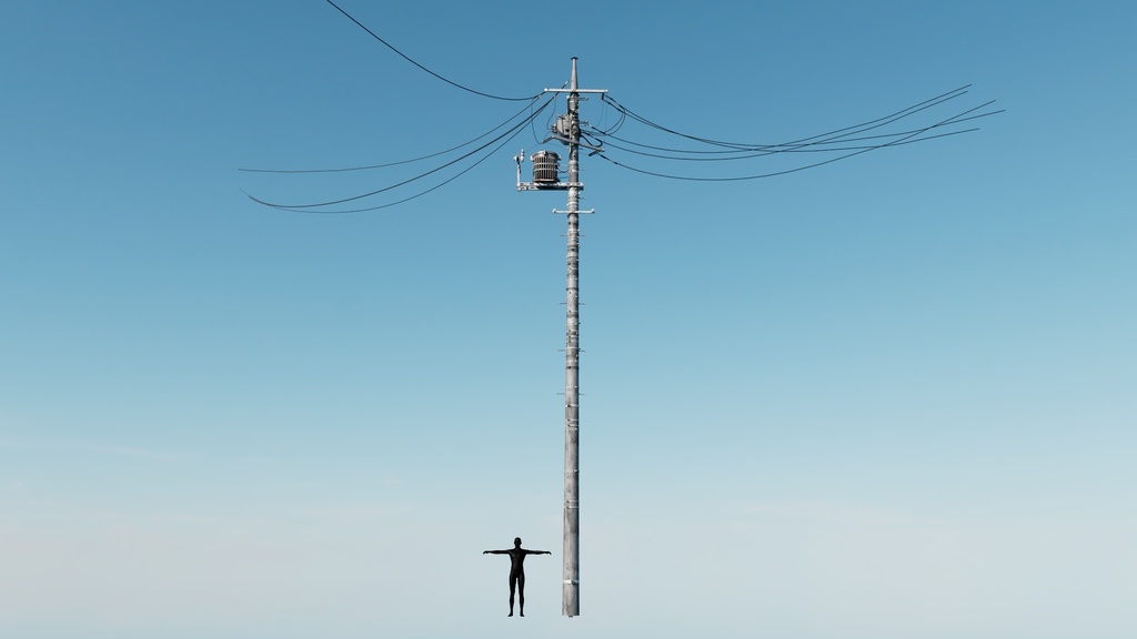 日本の電柱 3Dモデル / フォトリアル / Unreal Engine対応