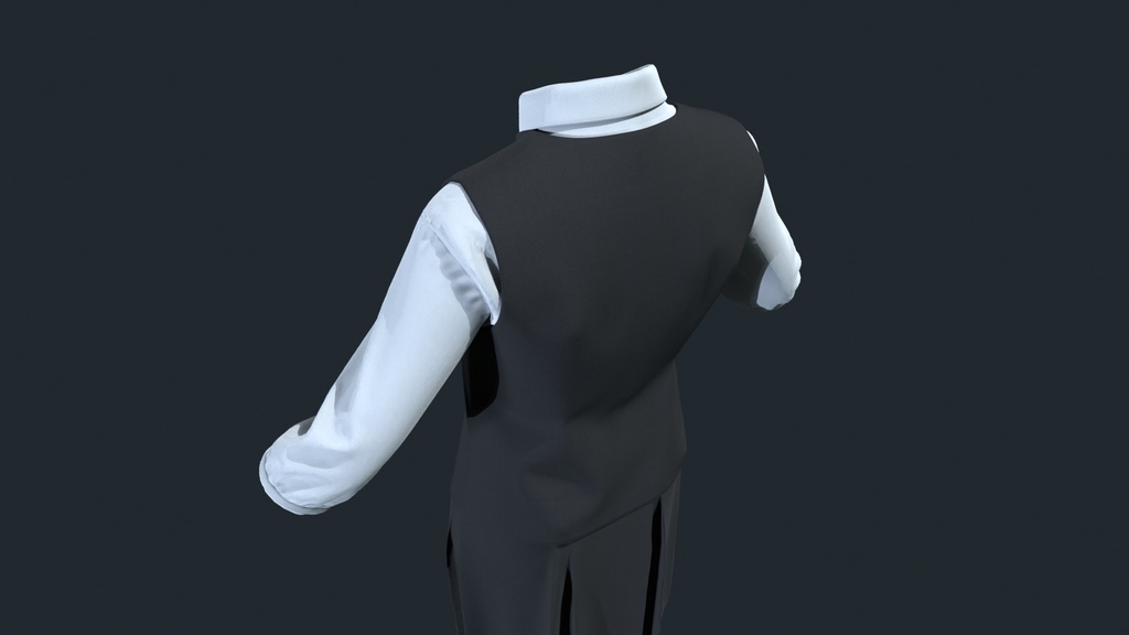 女性用オフィス制服 3Dアセット / 日本風 / 高品質PBR