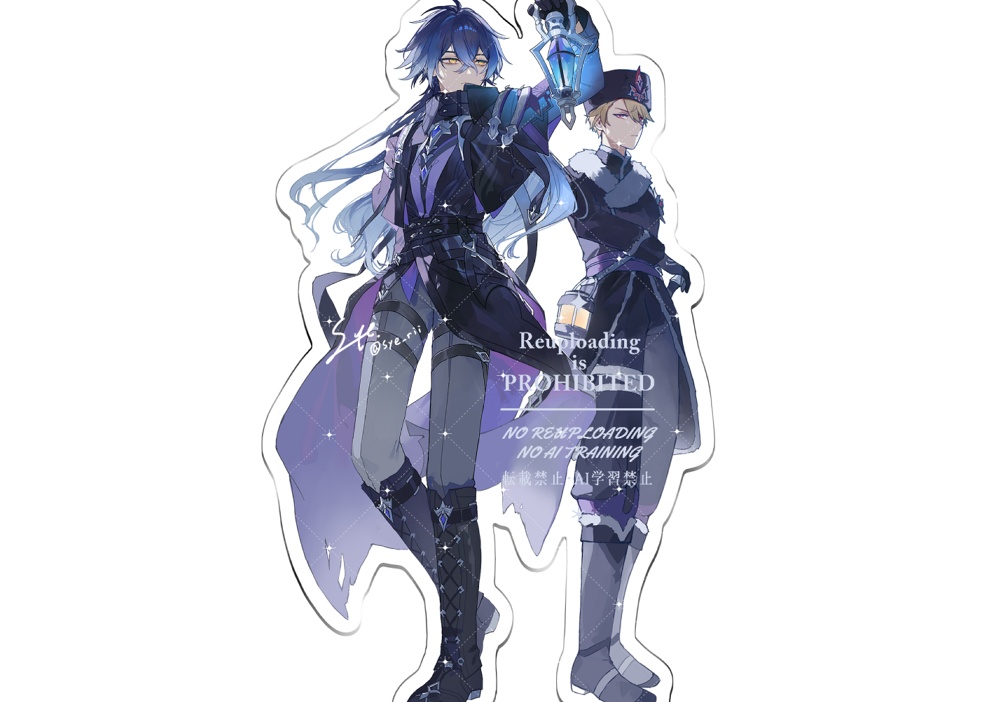 フリンズ＋シグルドのアクスタ（Genshin）