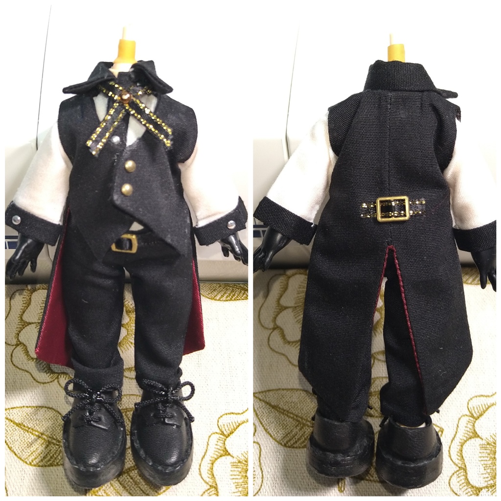 裏地付き燕尾ベスト