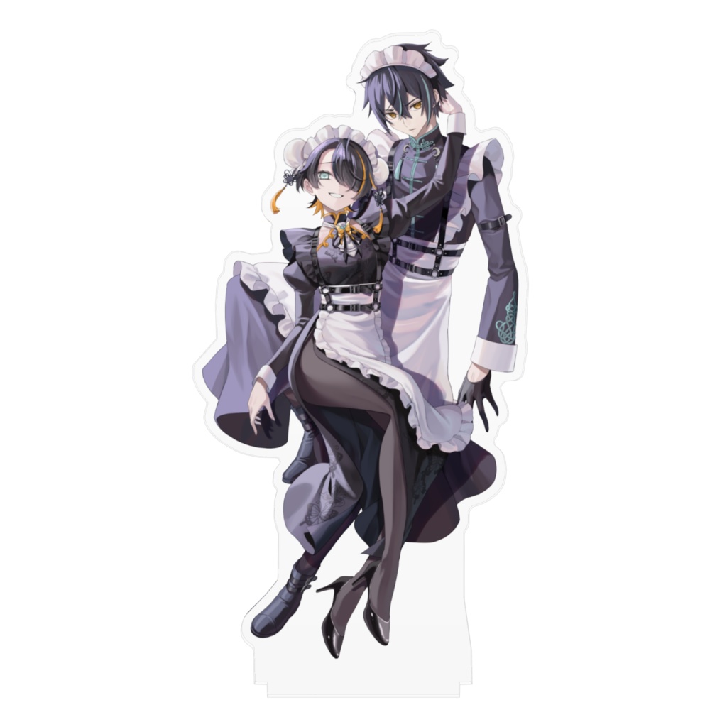 【タヌシモン誕生日記念】OCメイド姉弟「凌薇(リンウェイ)&凌翊(リンイー)」アクリルフィギュア