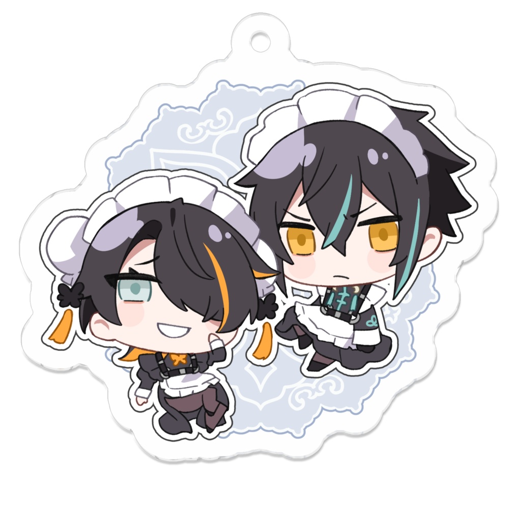 【タヌシモン誕生日記念】OCメイド姉弟「凌薇(リンウェイ)&凌翊(リンイー)」アクリルキーホルダー