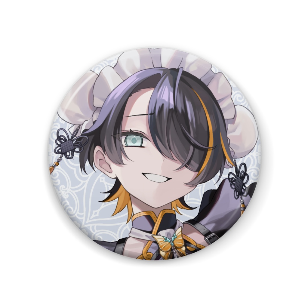 【タヌシモン誕生日記念】OCメイド姉弟「凌薇(リンウェイ)&凌翊(リンイー)」缶バッジ