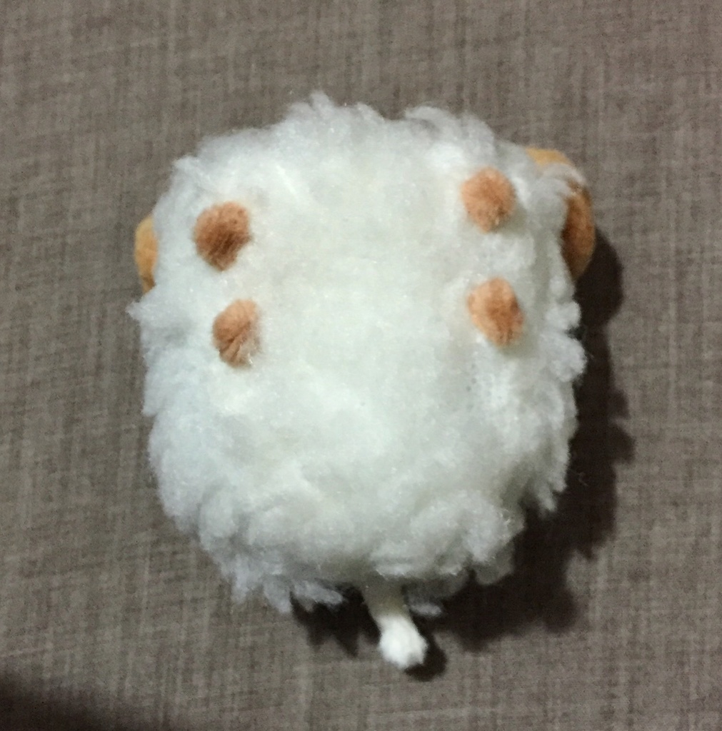 【受注生産】もちもちマスコットミニ用着ぐるみ・ひつじさん(アイボリー)羊 きぐるみ