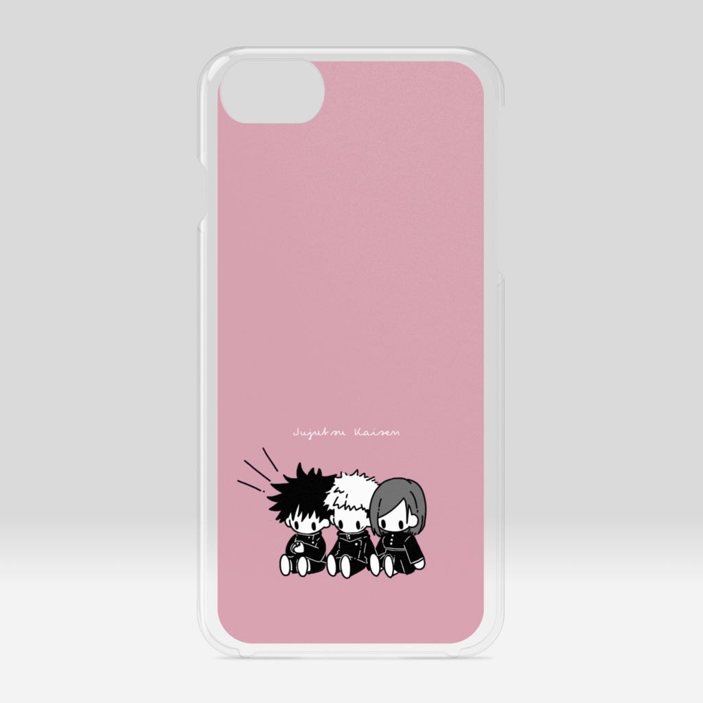 呪術廻戦 イメージiphoneケース 1年 Pink はっさく Booth