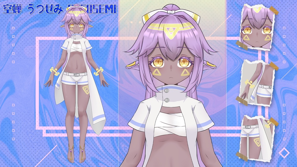 エジプト風小麦肌少女 【live2dモデル】