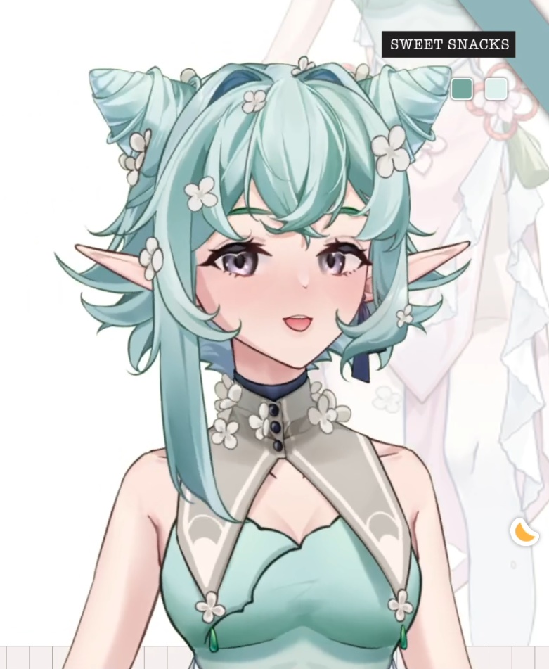 花の精霊Elf Live 2 Dモデル全身