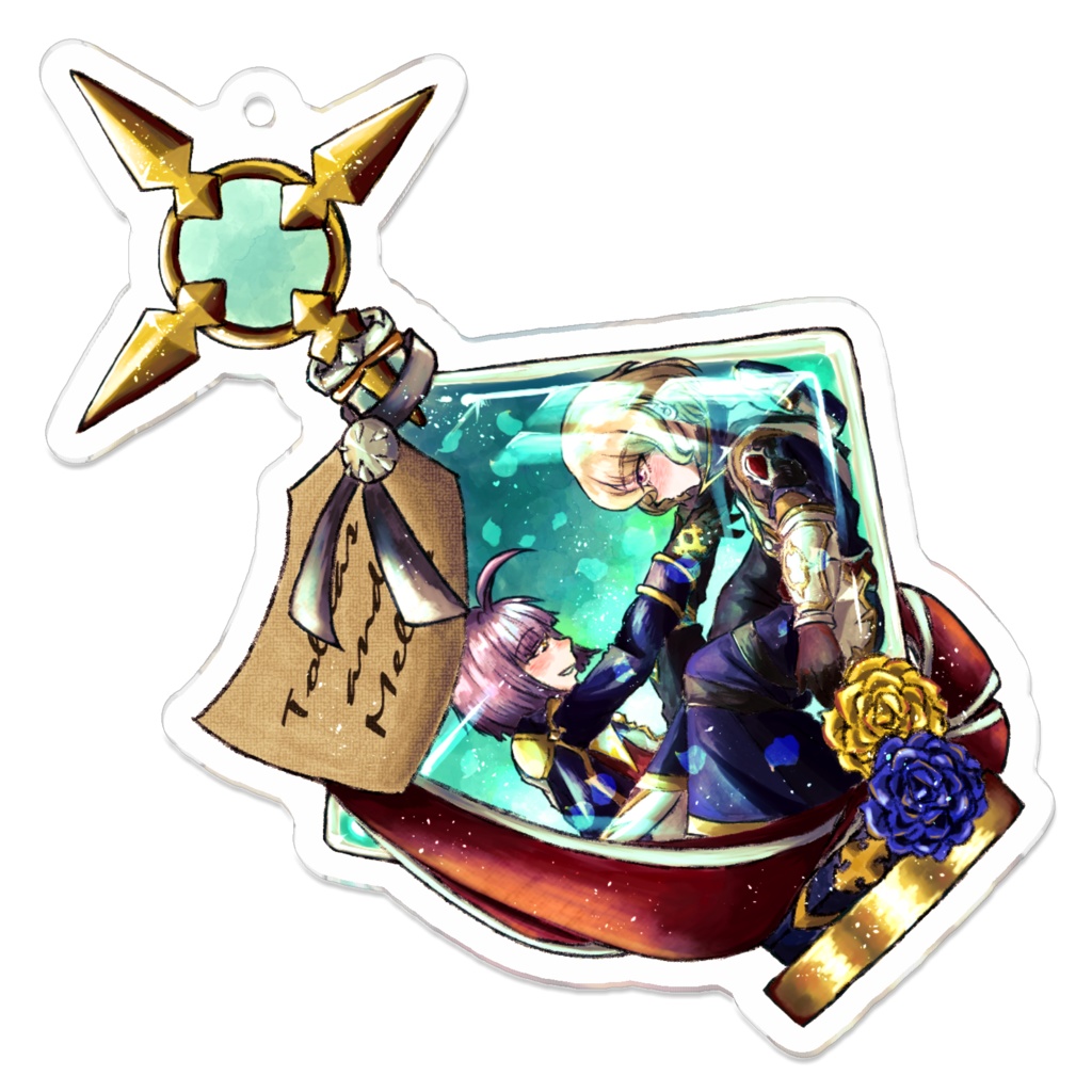 瓶詰アクリルキーホルダー(トライツ&メロ)