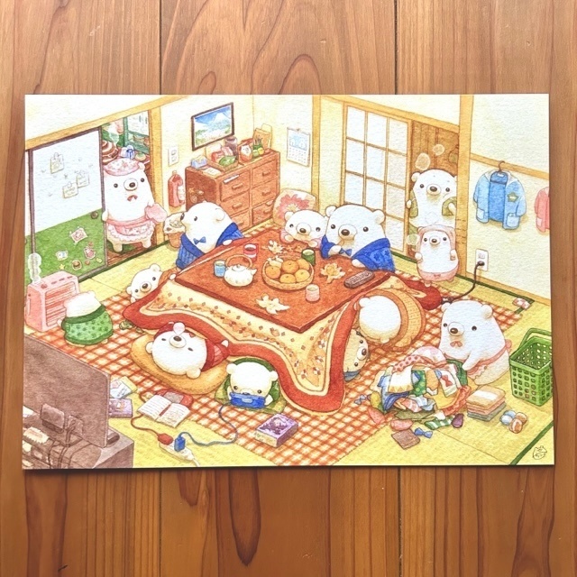 A4イラスト「こたつ」