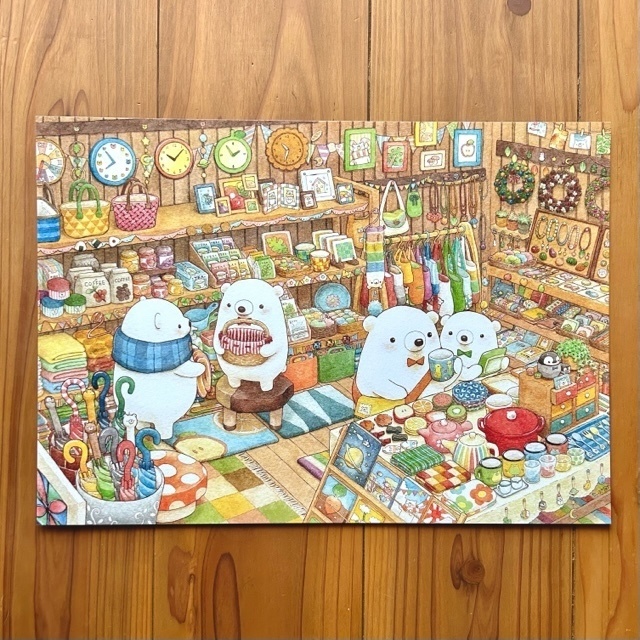 B4イラスト「雑貨屋」