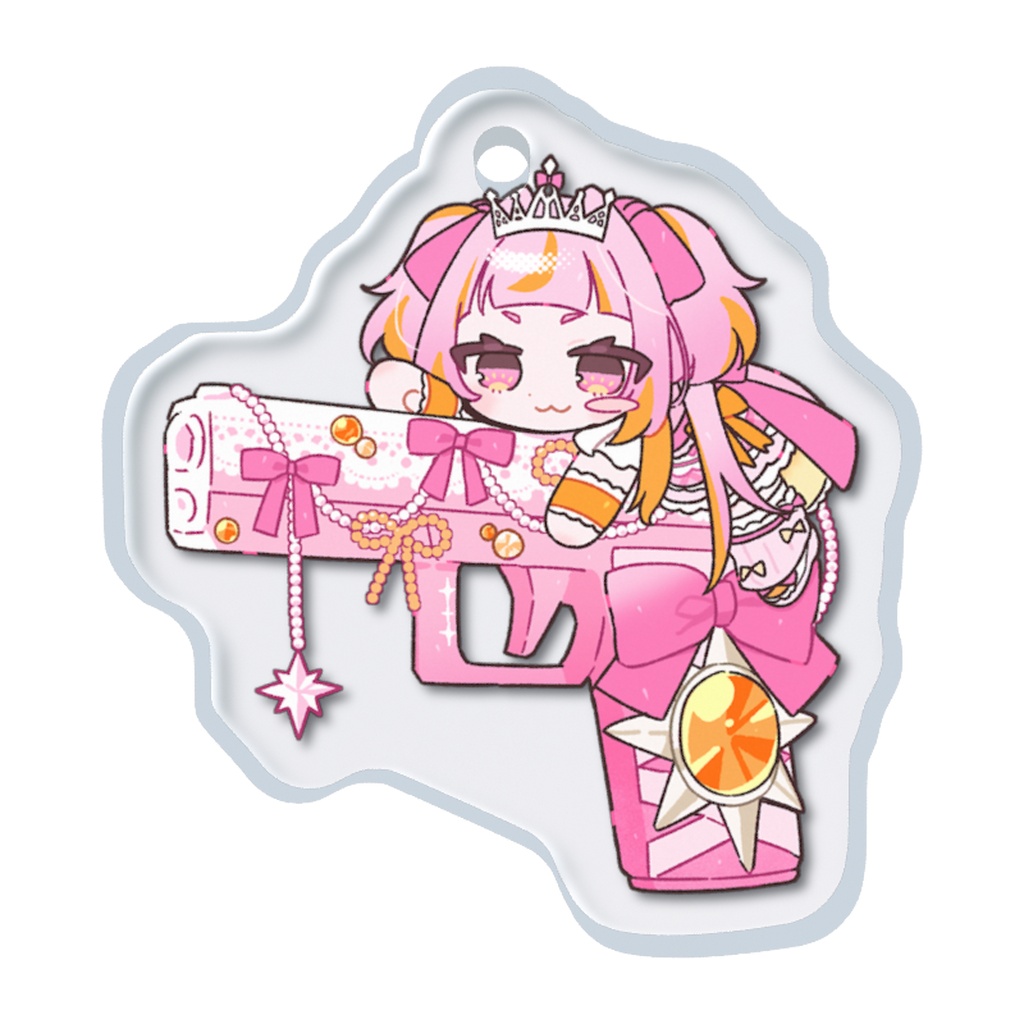 めじるしアクリルチャーム(拳銃SD)