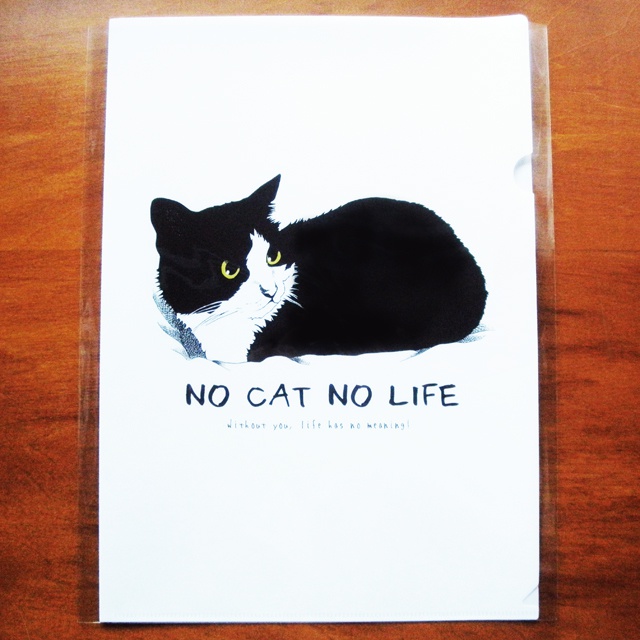 イラストクリアファイル/NO CAT NO LIFE