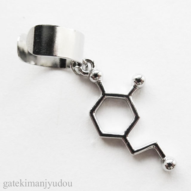 やる気ホルモン「ドーパミン」イヤーカフス【イヤリング等変更可】