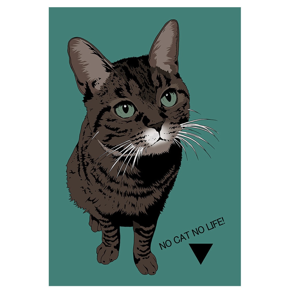 キジトラ猫のポストカード2種