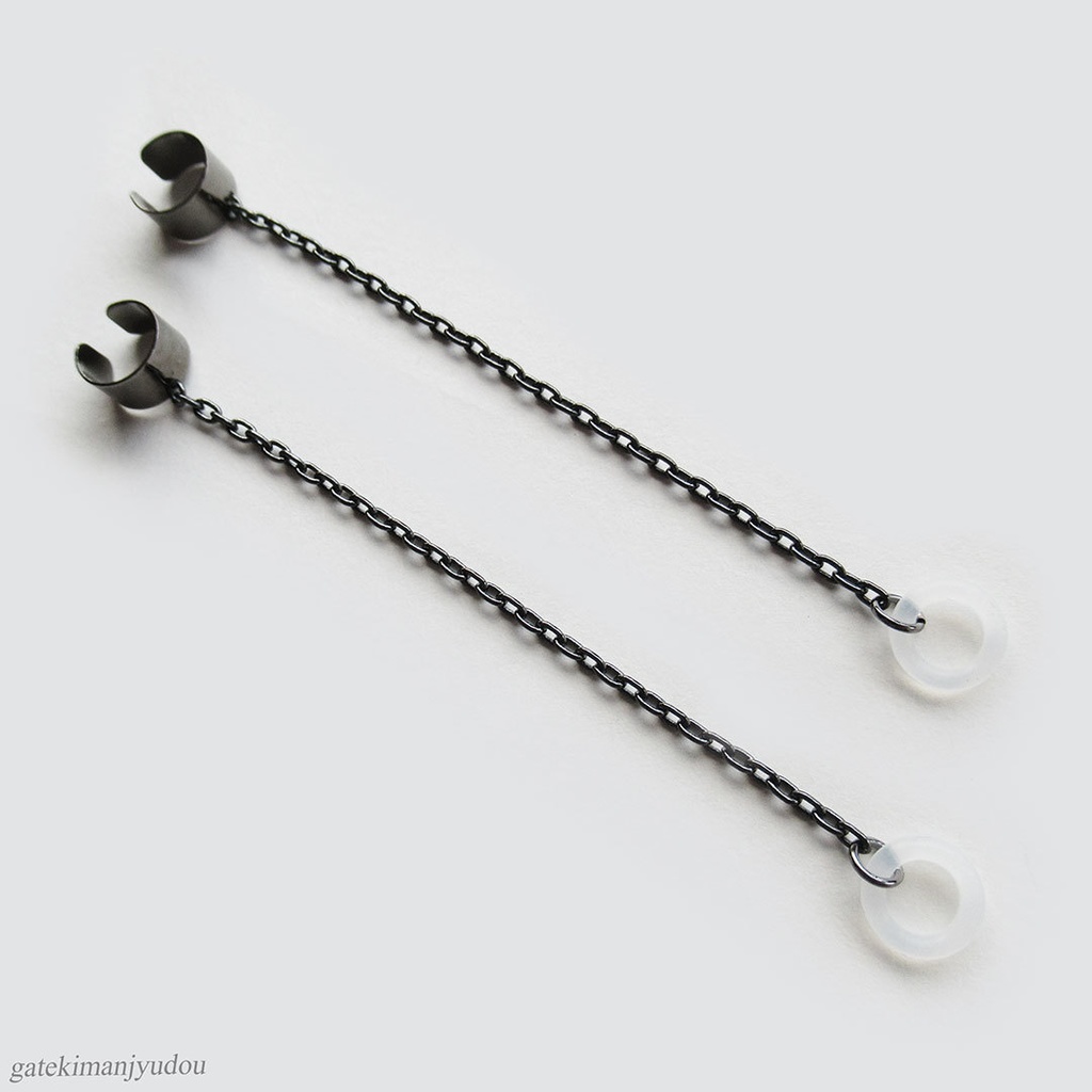 ワイヤレスイヤホン落下防止イヤーカフス/黒