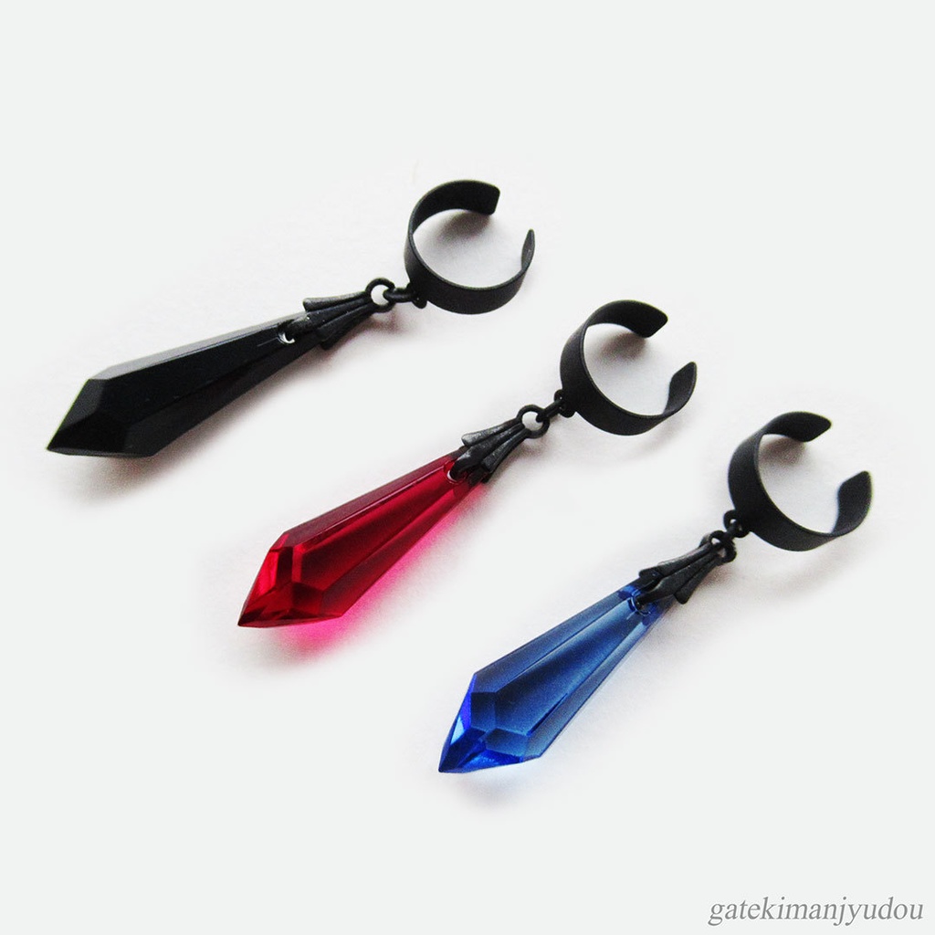 3色から選べる◆マットブラックイヤーカフス