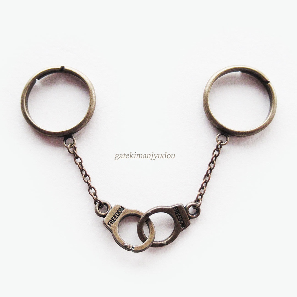 手錠の2本指用リング/AG