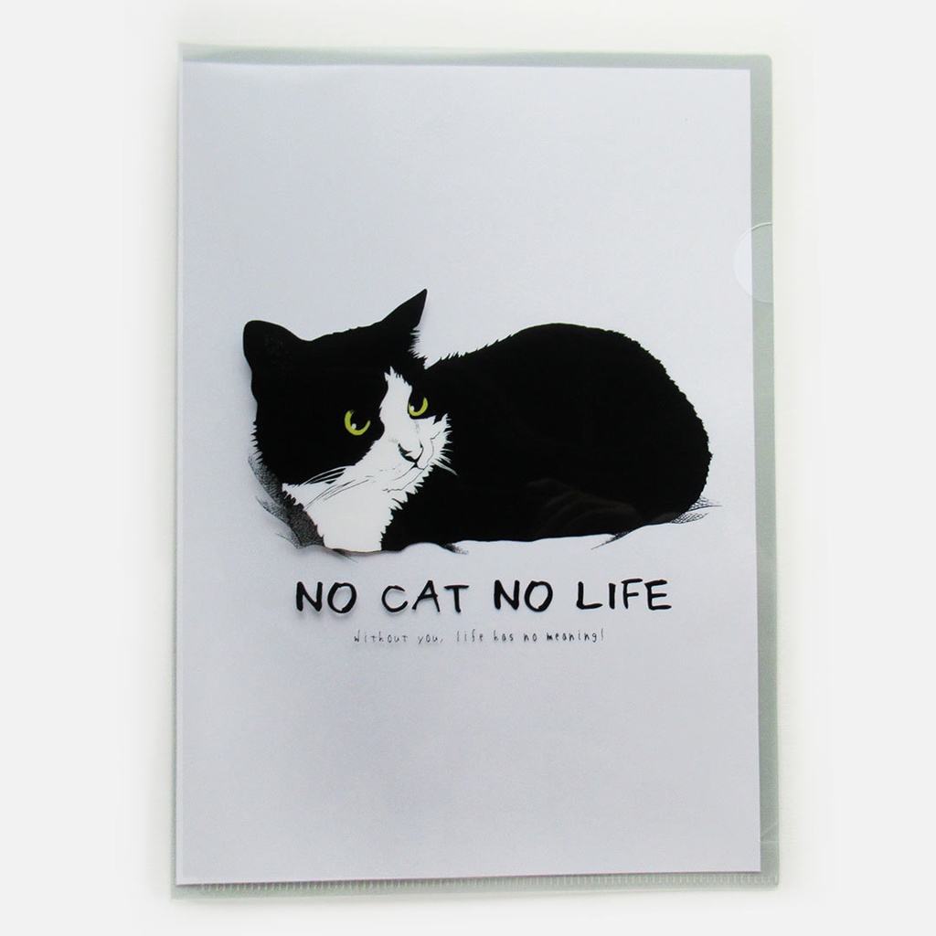 イラストクリアファイル/NO CAT NO LIFE