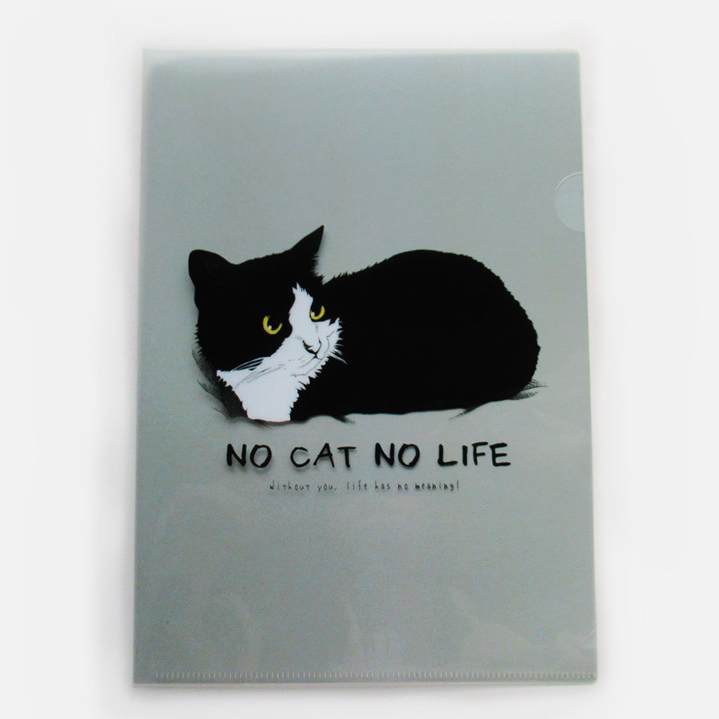 イラストクリアファイル/NO CAT NO LIFE