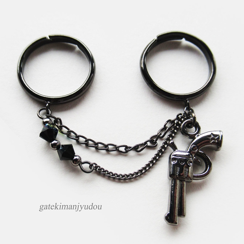 ピストルの2本指用リング〈フリーサイズ〉