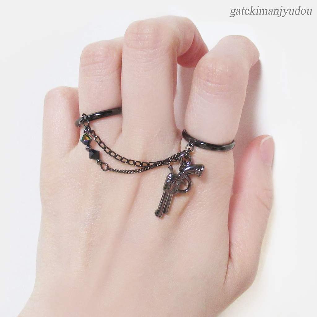 ピストルの2本指用リング〈フリーサイズ〉