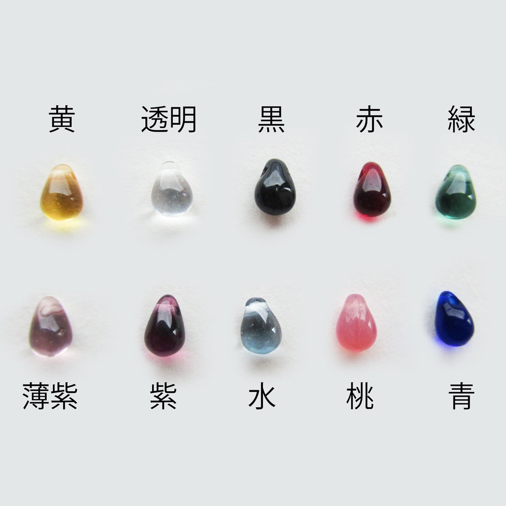 日本刀と扇のイヤーカフ【ビーズの色変更可】