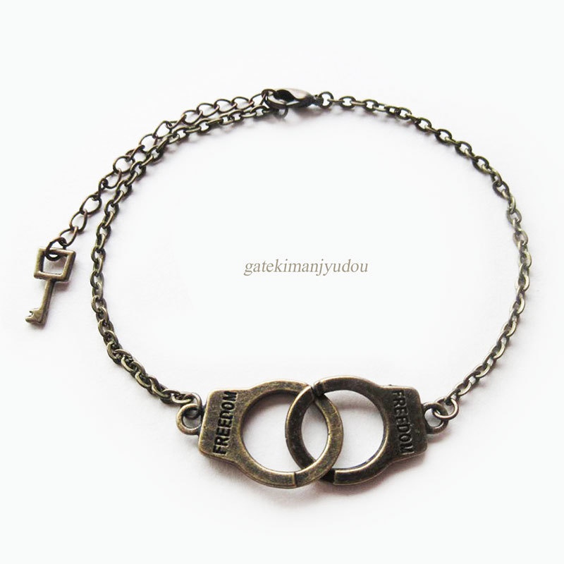 大きめ手錠アンクレット/AG【長さ変更可】