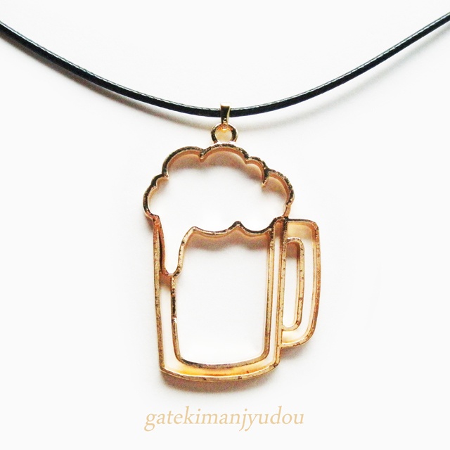 ビールジョッキのネックレス【長さ変更可】