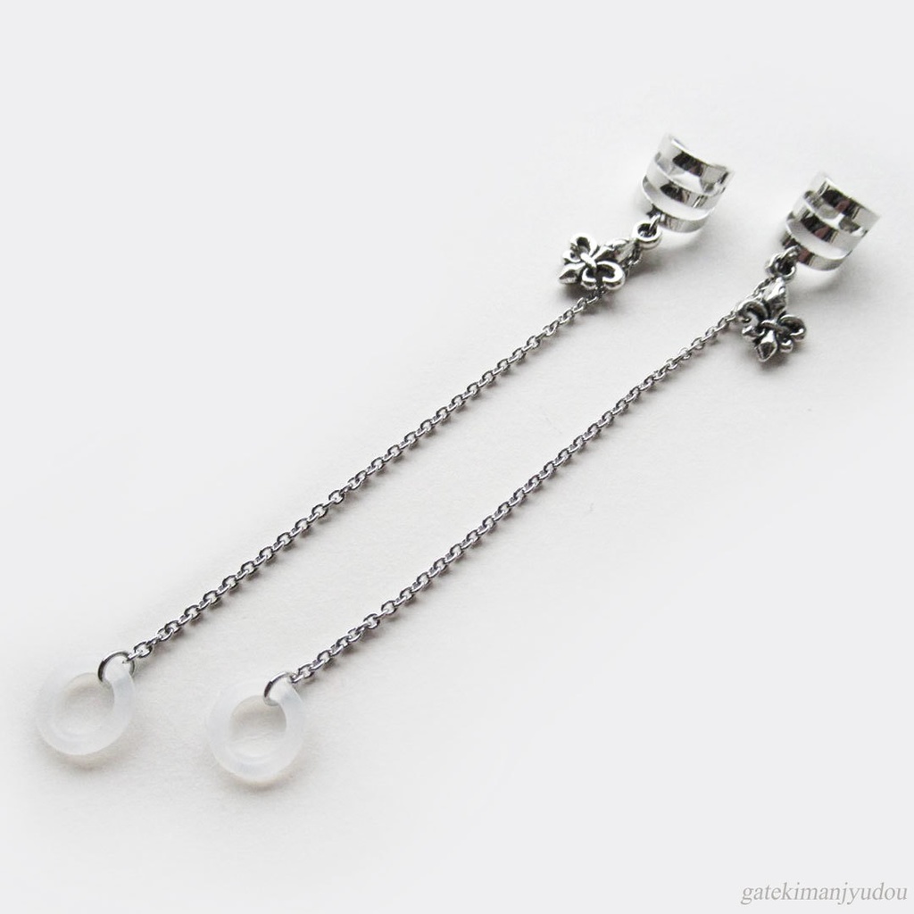 紋章付ワイヤレスイヤホン落下防止イヤーカフ