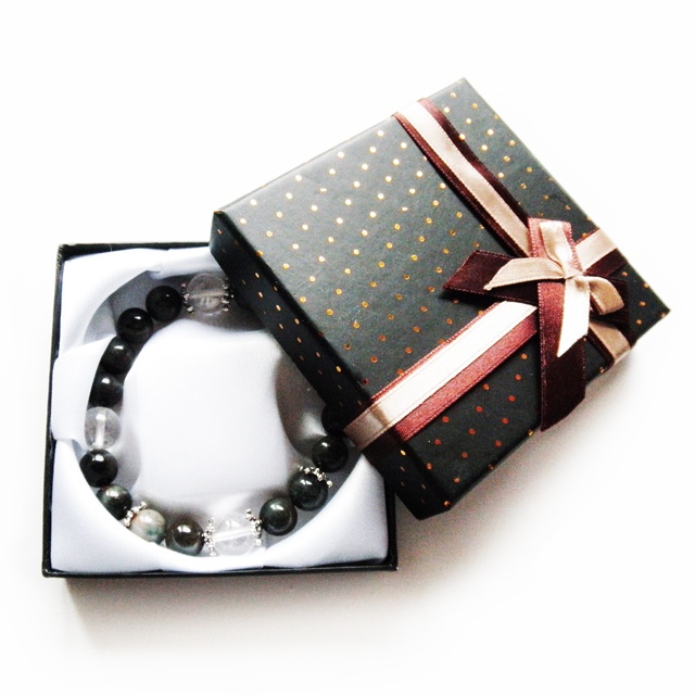 桜彫水晶とローズクォーツ達のブレスレット【サイズ変更可】