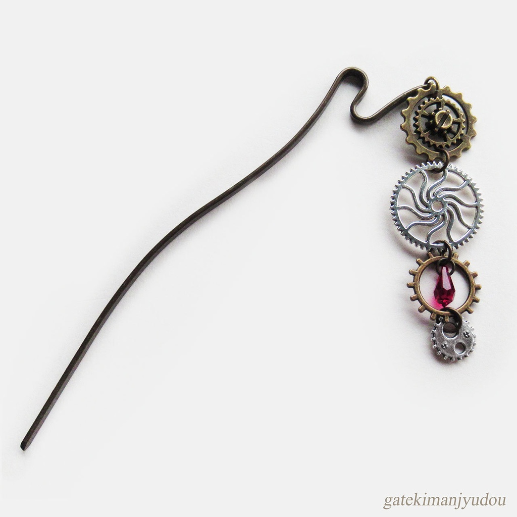 歯車のかんざし/ボルドー