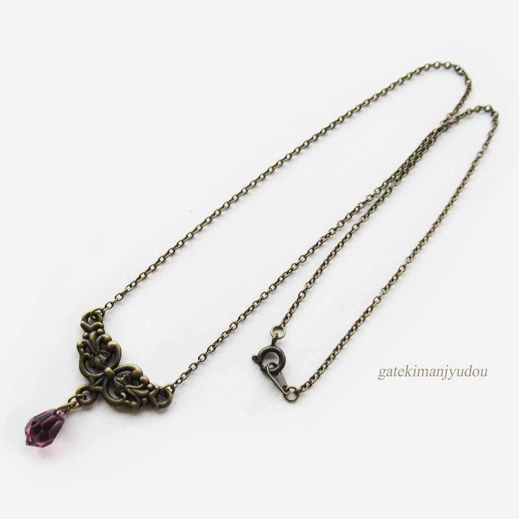 選べる3カラー◆アンティーク調ネックレス【長さ変更可】